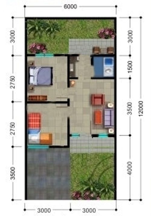 Layout Tipe 36 (subsidi)